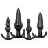 EasyToys - anale plug set - 4 delig (zwart)