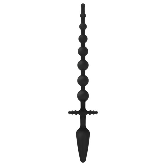EasyToys - 2-in-1 anaalplug (zwart)