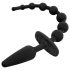 EasyToys - 2-in-1 anaalplug (zwart)