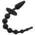EasyToys - 2-in-1 anaalplug (zwart)