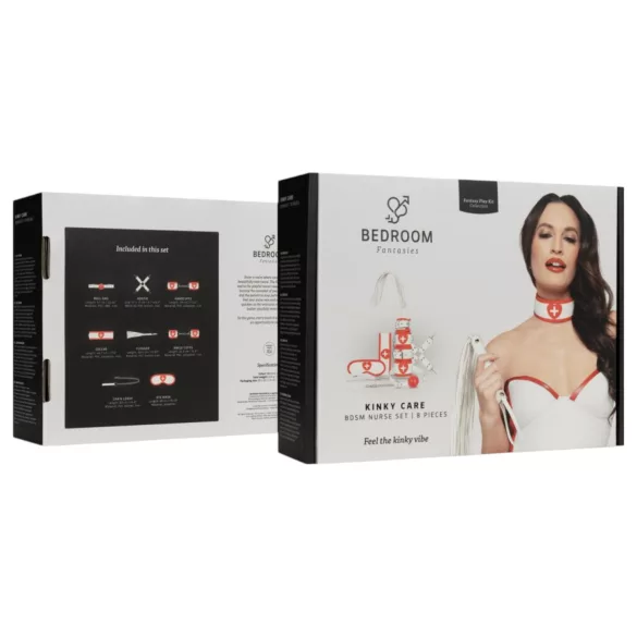 Bedroom Fantasies - verpleegsterskostuum 8-delig - rood/wit