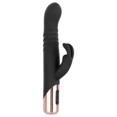 Rosy Gold - rabbit vibrator - duwende beweging - zwart
