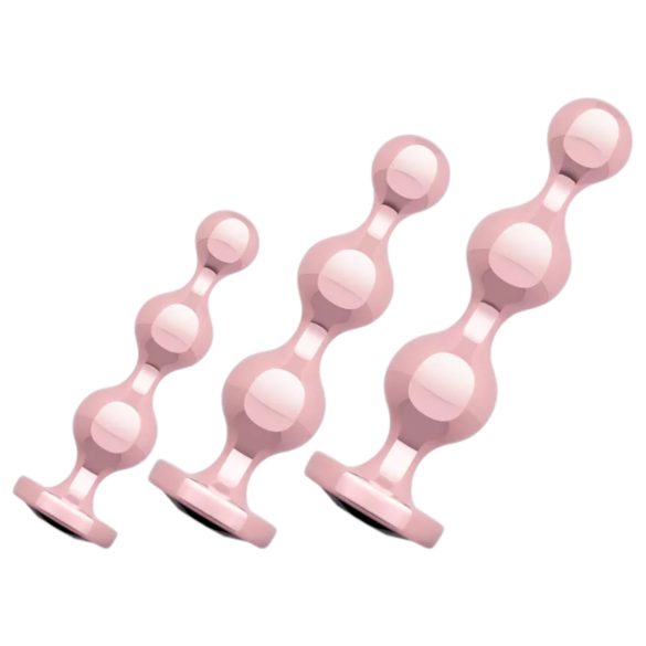 Rosy Gold - anaal dildo set (roségoud)