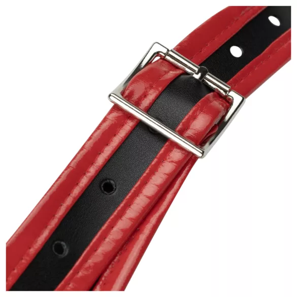 Easytoys - strap-on slip met drievoudige dildo - zwart
