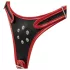 Easytoys - strap-on slip met drievoudige dildo - zwart