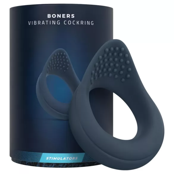 Boners - vibrerende penisring - siliconen - blauw