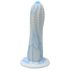 Ylva & Dite Prikkelige Peer - gestippelde dildo (wit-blauw)