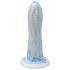 Ylva & Dite Prikkelige Peer - gestippelde dildo (wit-blauw)