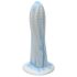 Ylva & Dite Prikkelige Peer - gestippelde dildo (wit-blauw)