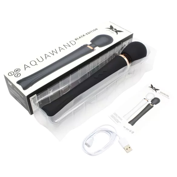 Pixey Aquawand - waterdichte massagevibrator (zwart)