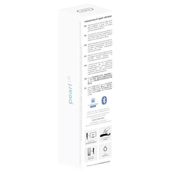 Kiiroo Pearl 2 - interactieve, waterdichte G‑spot vibrator (blauw)