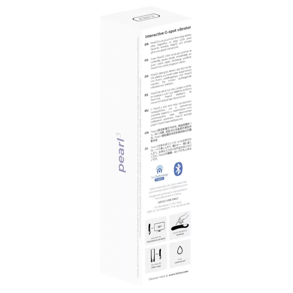 Kiiroo Pearl 3 - interactieve g-spot vibrator - siliconen - paars