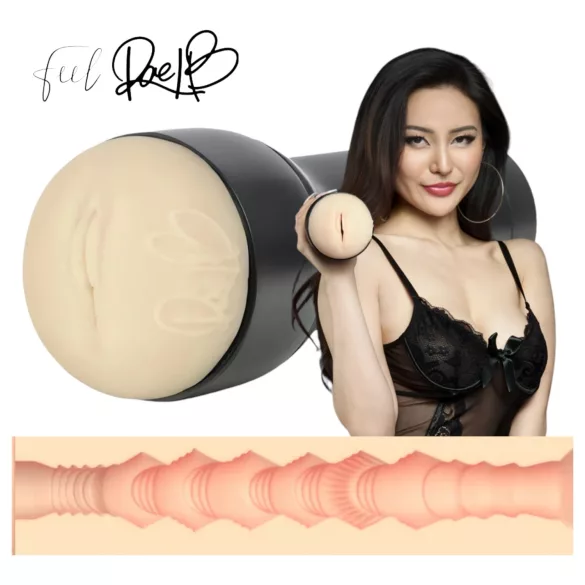 Kiiroo Rae Lil Black - kunstvagina - PowerBlow compatibel (huidskleur)