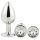 Gleaming Love - Anale Plug Set - Zilver (3 stuks)