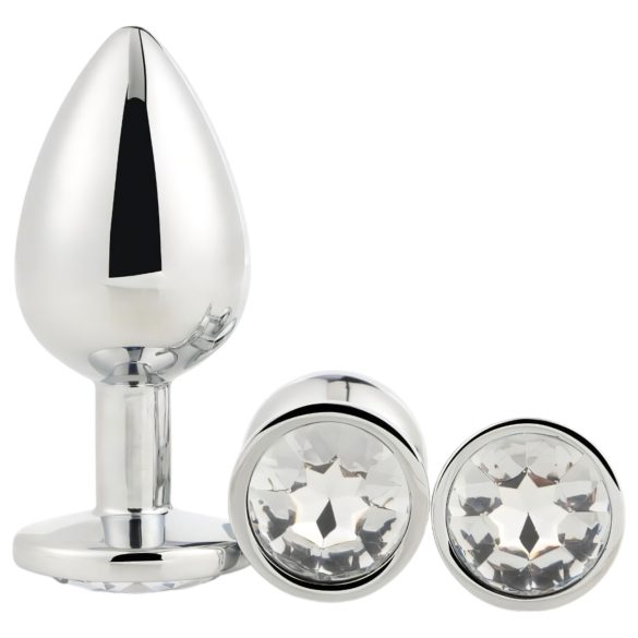 Gleaming Love - Anale Plug Set - Zilver (3 stuks)