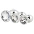 Gleaming Love - Anale Plug Set - Zilver (3 stuks)
