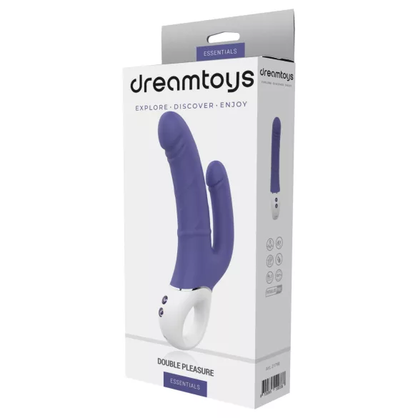 Dreamtoys Essentials - dubbele vibrator (paars)