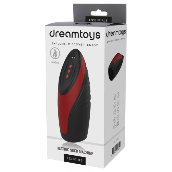 Dreamtoys Essentials - zuigende-vibrerende masturbator (zwart)
