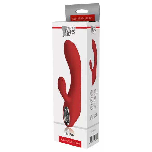 Red Revolution Sofia - vibrator met clitorisstimulator - oplaadbaar - rood