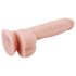 Mr. Dixx 7.6 - zuignap dildo met ballen - natuur (19,5 cm)