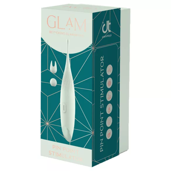 Glam - puntvormige clitorisvibrator (groen)