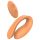 Glam - Oplaadbare duo-vibrator met afstandsbediening (oranje)