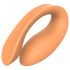 Glam - Oplaadbare duo-vibrator met afstandsbediening (oranje)