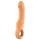 Glam - flexibele geribbelde vibrator (perzikkleurig)
