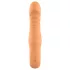 Glam - flexibele geribbelde vibrator (perzikkleurig)
