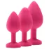 Flirts anale trainingskit - anale plug set (3 stuks) - roze