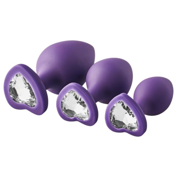 Flirts anale trainingsset - anale plugset (3 stuks) - paars