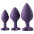 Flirts anale trainingsset - anale plugset (3 stuks) - paars