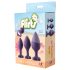 Flirts anale trainingsset - anale plugset (3 stuks) - paars