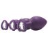 Flirts - anale training set - set van 3 buttplugs - siliconen paars
