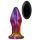 Glamour Glass - konische, radiografisch, glazen anale vibrator (kleurrijk)