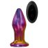 Glamour Glass - konische, radiografisch, glazen anale vibrator (kleurrijk)