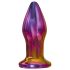 Glamour Glass - konische, radiografisch, glazen anale vibrator (kleurrijk)