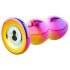 Glamour Glas - radiografische, glazen anaal vibrator - golvend (kleurig)
