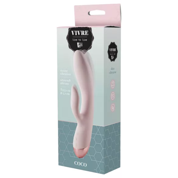 Vivre Coco - rabbit vibrator - oplaadbaar - siliconen - roze