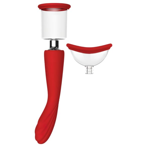 Red Revolution Georgia - G-spot vibrator en vaginapomp (rood)