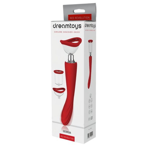 Red Revolution Georgia - G-spot vibrator en vaginapomp (rood)
