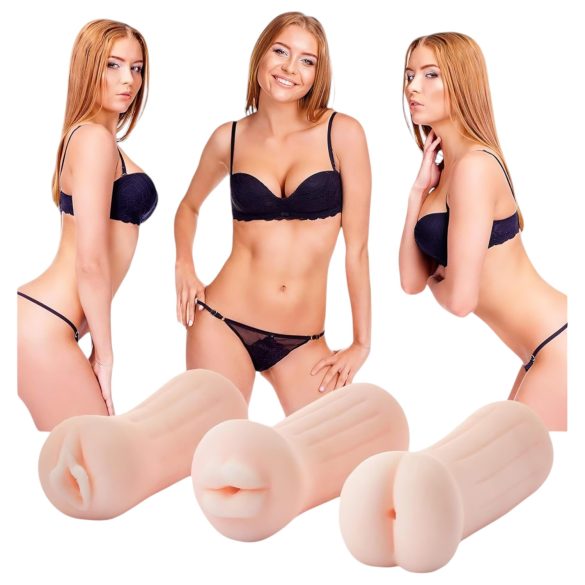 Het Buurmeisje Tina - levensechte masturbator set (natuurlijk)