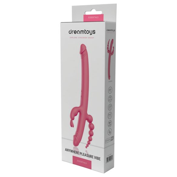 Dreamtoys Anywhere Pleasure Vibe - oplaadbare 4-armige vibrator (roze)