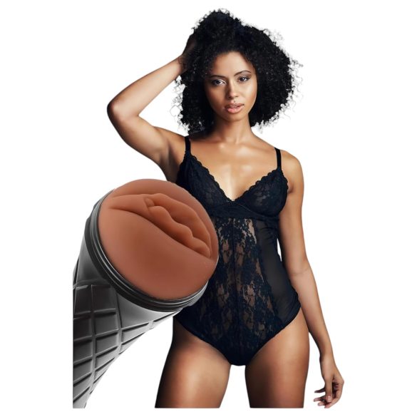 The Girl Next Door Marly - kunst vagina - realistisch - bruin - in koker