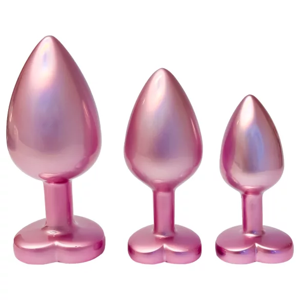 Dreamtoys Gleaming Love - hartvormige buttplugset (roze)