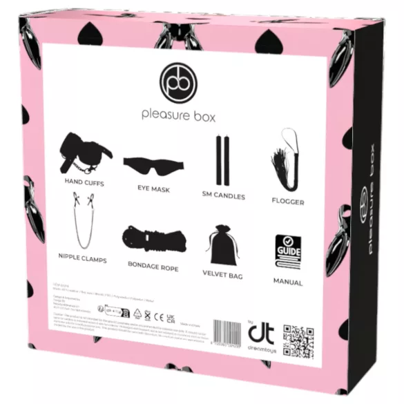 Pleasure Box Let's Go Kink - bondage set - 6-delig - accessoires