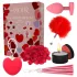 Dreamtoys Amour - hartvormige vibrator cadeauset (rood)