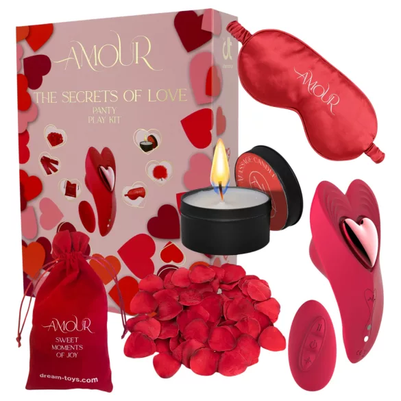 Dreamtoys Amour - draagbare slipvibrator set (rood)