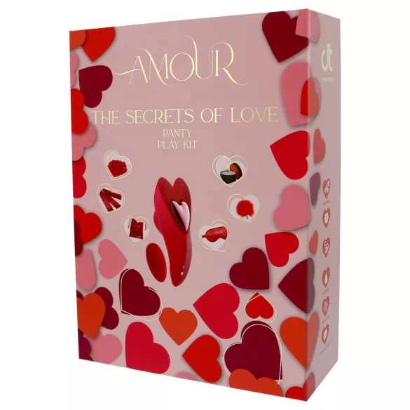 Dreamtoys Amour - draagbare slipvibrator set (rood)