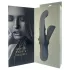 Goddess Iris - parelversierde vibrator met clitorisstimulator (blauw)